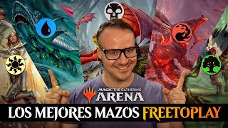 LOS MEJORES MAZOS FREE TO PLAY DE MAGIC ARENA ⚪⚫🔴🔵🟢  Guía Comenzando en Magic Arena [upl. by Clementine578]