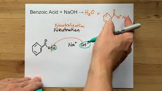 Benzoic Acid  NaOH   Neutralization Reaction [upl. by Yebot1]