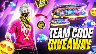 Free Fire LIVE Diamonds Giveaway  Teamcode Giveaway freefirelive [upl. by Underwood]