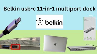 Belkin USBC Connector Belkin usbc 11in1 multiport dock to mac Unboxing video Best Multiport [upl. by Alleiram]