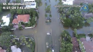 Sarasota damage left behind  Hurricane Helene [upl. by Kurtz]