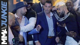 Bare Knuckle FC 6 Malignaggi vs Lobov faceoff gets heated [upl. by Kayne541]