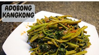 How To Cook Adobong Kangkong  Easy Filipino Recipe [upl. by Lainey]