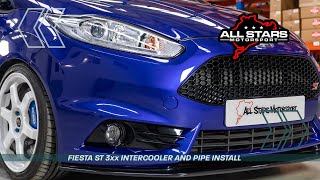 Fiesta ST 3xx Intercooler and Pipe Install [upl. by Dore272]