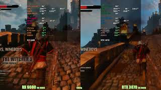 RX 6600 vs RTX 3070 1080p gaming [upl. by Wylma]