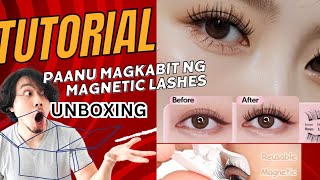 Unboxing and Tutorial Videos Magnetic Eyelashes [upl. by Saylor]