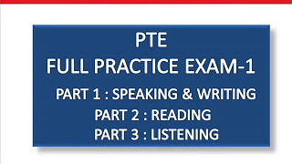 PTE FULL PRACTICE EXAM  WITH KEY [upl. by Evelunn]