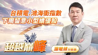 台積電鴻海衝指數 下周留意小型績優股｜20241108｜涂敏峰 分析師｜超越巔峰 [upl. by Silliw375]