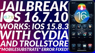 Jailbreak iOS 16710 Rootful with Cydia amp Trollstore  iOS 16710 Jailbreak  Palera1n 16710 JB [upl. by Mizuki]