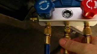 Part 2 How to properly charge an auto AC R134a refrigerant air conditioning system [upl. by Zared]