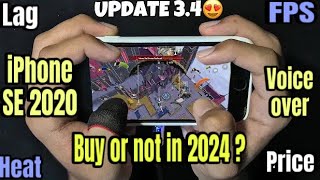 iPhone SE 2020 PUBG Mobile test in 2024  lag  battery  heat  charging 34 update rajabfamily [upl. by Alodie]