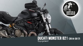 Ducati Monster 821 2014 Equipment by HepcoampBecker [upl. by Marylynne]