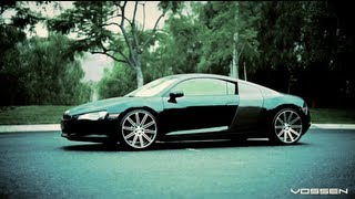 Audi R8 on 20quot Vossen VVSCV4 Concave Wheels  Rims [upl. by Aseneg]