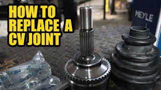 How to replace a CV joint on a Renault ClioKangooMeganeTwingo [upl. by Htaek]