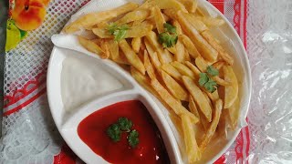 Crispy French Fries Recipe Ramadan Special  Corn Flour Coated French Fries  Iftar Recipe [upl. by Anabahs821]