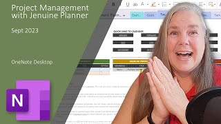 OneNote Project Management Planner by Jenuine Studios [upl. by Ellerol]