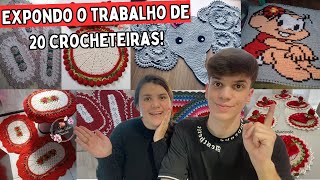 🚨EXPONDO O TRABALHO DE 20 CROCHETEIRAS NO NOSSO CANAL🚨Vem conferir o talento dessas artesãs [upl. by Lello910]