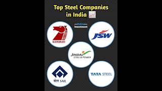 top steel companies in india 📈  Top 5 Steel Stocks stockmarket onlineinvestment [upl. by Nueovas]