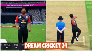 muttiah muralitharan real time bowling action in Dream cricket 24 [upl. by Terry]