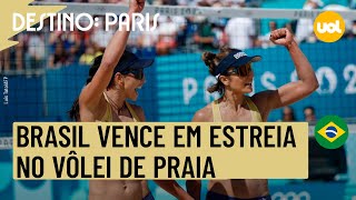 OLIMPÍADAS 2024 BRASIL VENCE NO VÔLEI DE PRAIA COM A DUPLA CAROL SOLBERG E BÁRBARA SEIXAS [upl. by Atikram]