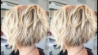 Easy amp Perfect Short Layered Bob Haircut Tutorial with razor [upl. by Eckel]