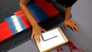 iPad Numerische Stangen Montessori Intro to Math [upl. by Malinin]