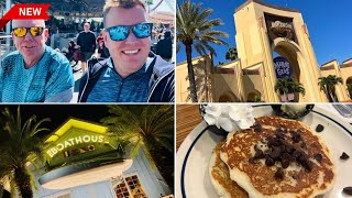 FLORIDA DISNEY WORLD VLOG Premium Outlets Orlando IHOP Universal Studios amp The Boathouse ☀️ 🇺🇸 [upl. by Vierno]