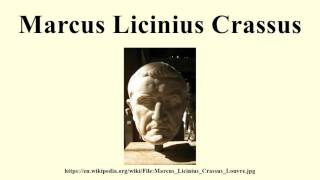 Marcus Licinius Crassus [upl. by Hayman]