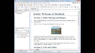 oXygen XML Editor  DocBook Customization [upl. by Ainad]