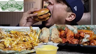 Eating Wingstop Mukbang [upl. by Neil]