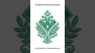 10 Applique Embroidery Designs [upl. by Nivrad255]