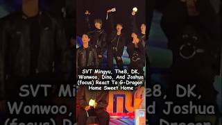 SVT Mingyu The8 DK Wonwoo Dino And Joshuafocus React To GDragon Home Sweet Home mama2024 [upl. by Amelie576]