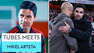 Are Arteta and Guardiola still friends 😅  Tubes meets Mikel Arteta [upl. by Dann]