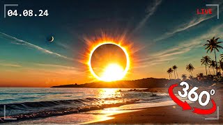 Solar Eclipse in Real Life 2024  4K VR Video [upl. by Vacuva]