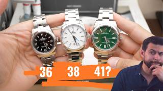 Watch Size Showdown 36mm 38mm amp the 41mm Thats Actually 39mm Which Fits Best [upl. by Atsejam592]