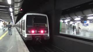 MI79 livrée Stif  Arrêt à la gare de Châtelet Les Halles sur la ligne B du RER [upl. by Madonia755]