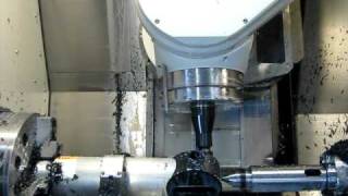 GibbsCAM  5axis backside chamfering [upl. by Ysiad918]