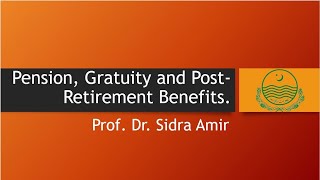 Pension Gratuity and PostRetirement Benefits [upl. by Rotkiv]