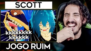 a MAIOR BATALHA dos animes com meu amigo  Scottonauta  Leozin REACT [upl. by Anthea]