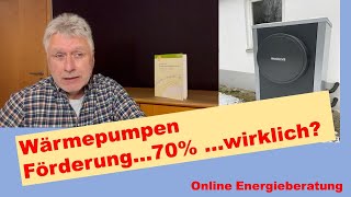 Förderung Wärmepumpe 70 nur für wen  Energieberatung Hinderhofer [upl. by Salter]