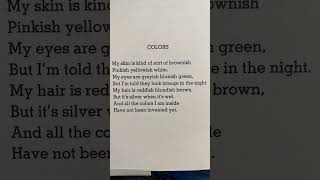 Colors by Shel Silverstein [upl. by Egwin11]