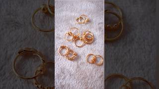 shortvideo GOLD NOSE RINGS DESIGN BY RAJ JEWELLERS CHAKSU shorts noseringdesign [upl. by Eilrahs]