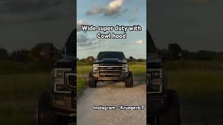 F250 Super Duty 67 Powerstroke Deep Dish Wheels amp Cowl Hood [upl. by Selassie289]