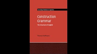 New book – Construction Grammar The Structure of English CUP 2022 [upl. by Julieta]