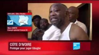 Côte dIvoire  Laurent Gbagbo toujours au Golf Hotel mardi matin [upl. by Syxela475]