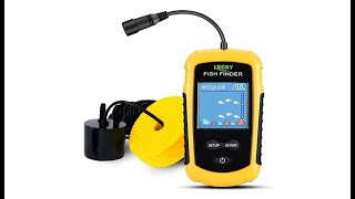 LUCKY Kayak Portable Fish Depth Finder Water Handheld Fish Finder Sonar Castable FFC1108 [upl. by Hooper364]