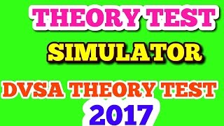 THEORY TEST PRACTICE SIMULATOR TO DVSA THEORY TEST 2017 [upl. by Gaillard]