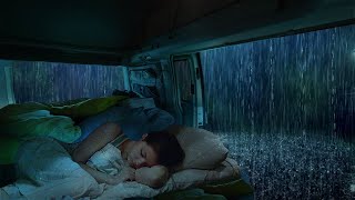 Rain sounds for sleeping  Lulled you to sleep with raindrops outside the window of the camping car [upl. by Larret235]