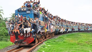 Riding Cheapest Overloaded Train of Bangladesh [upl. by Ecal]