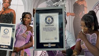 TV3 Mentor Winner Roselyn Mantey Cries As She Receives Guinness World Record Cert For Makeupathon [upl. by Virg693]